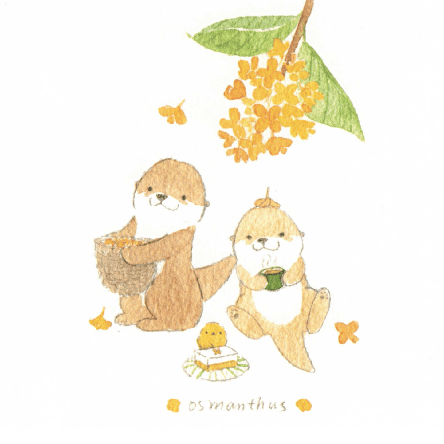 Bibi&Tata‘s floral year square cards - July, Aug, Sep