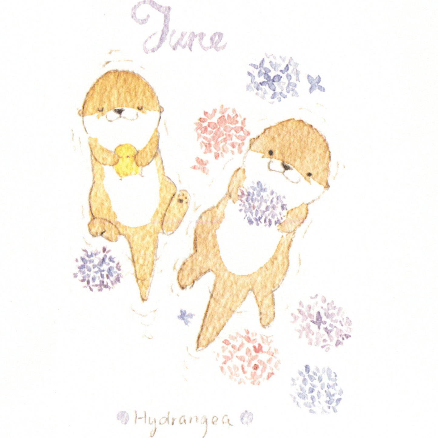 Bibi&Tata‘s floral year square cards - April, May, June