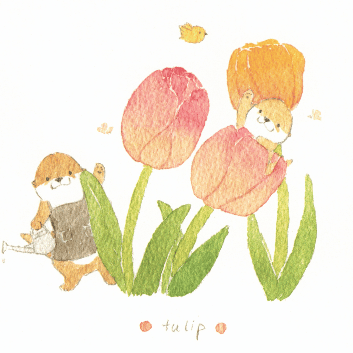 Bibi&Tata‘s floral year square cards - Jan, Feb, Mar