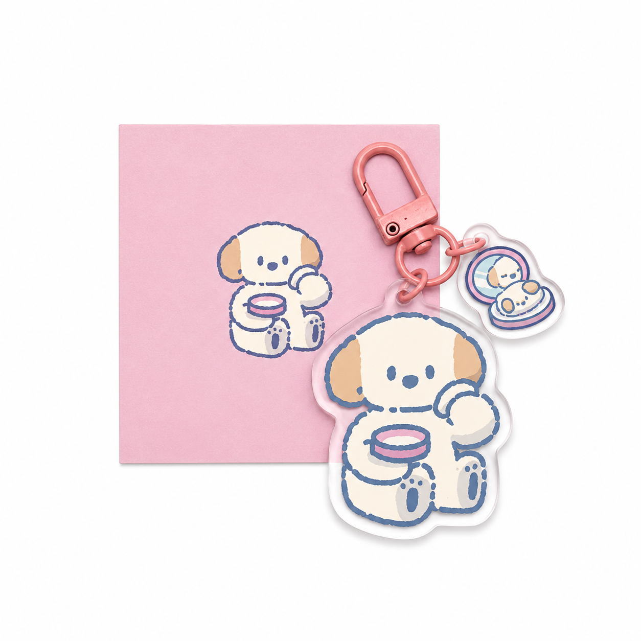 Puppy GanGan keychain - Gangan Gets Ready Series