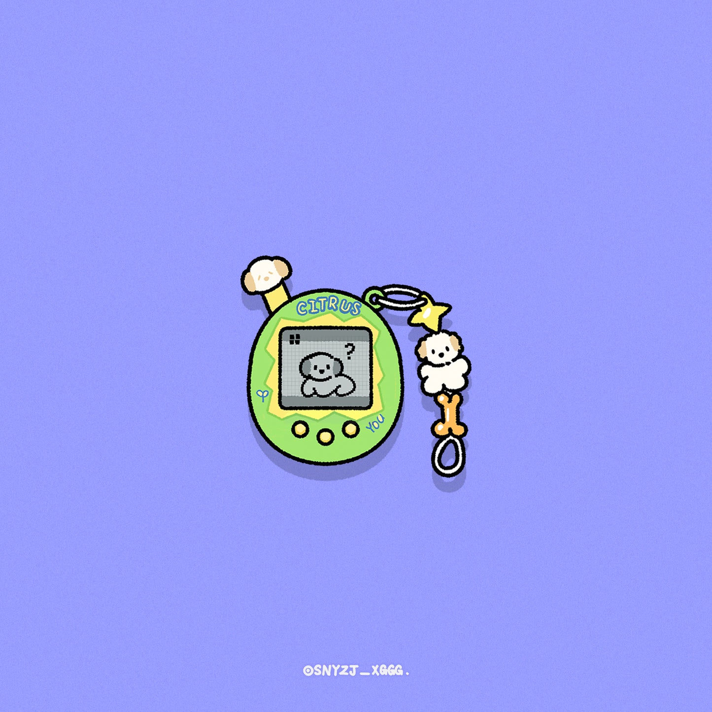 Puppy GanGan keychain - electronics
