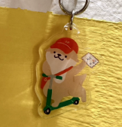 Bibi&Tata Otter Postal Acrylic Keychain