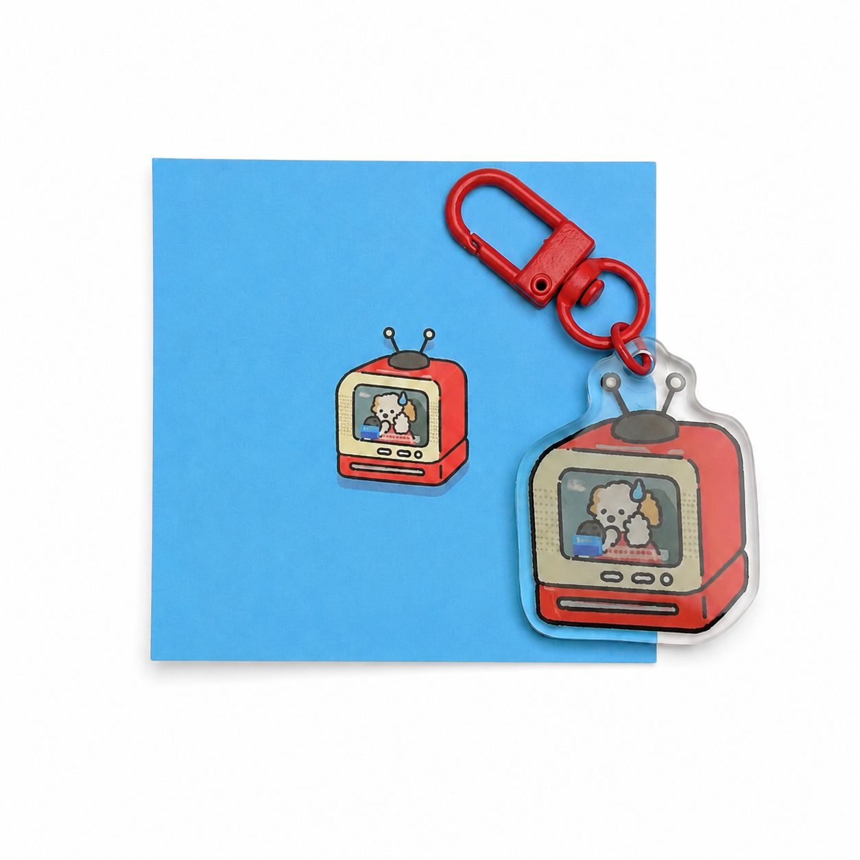 Puppy GanGan keychain - electronics series