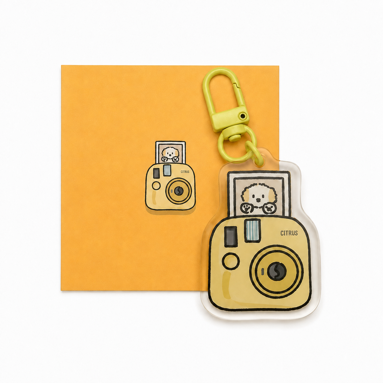 Puppy GanGan keychain - Instant camera