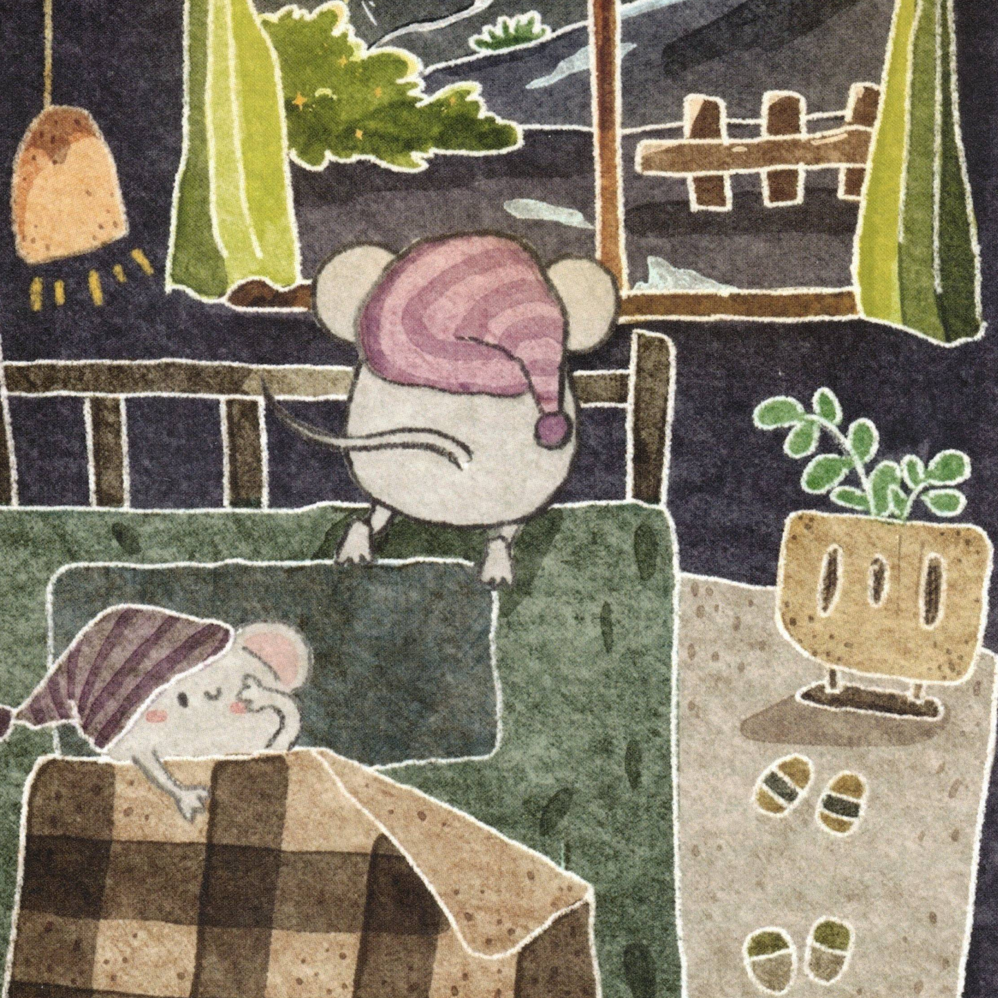 Mice & Potatoes cards - Potato from the sky
