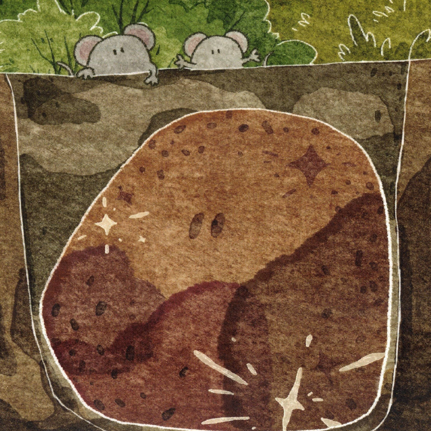 Mice & Potatoes cards - Potato from the sky