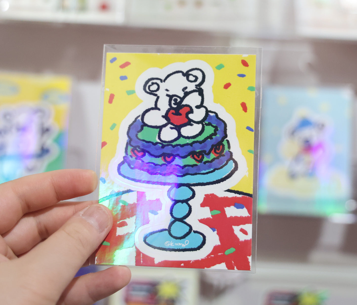is bear Shiny Stickers
