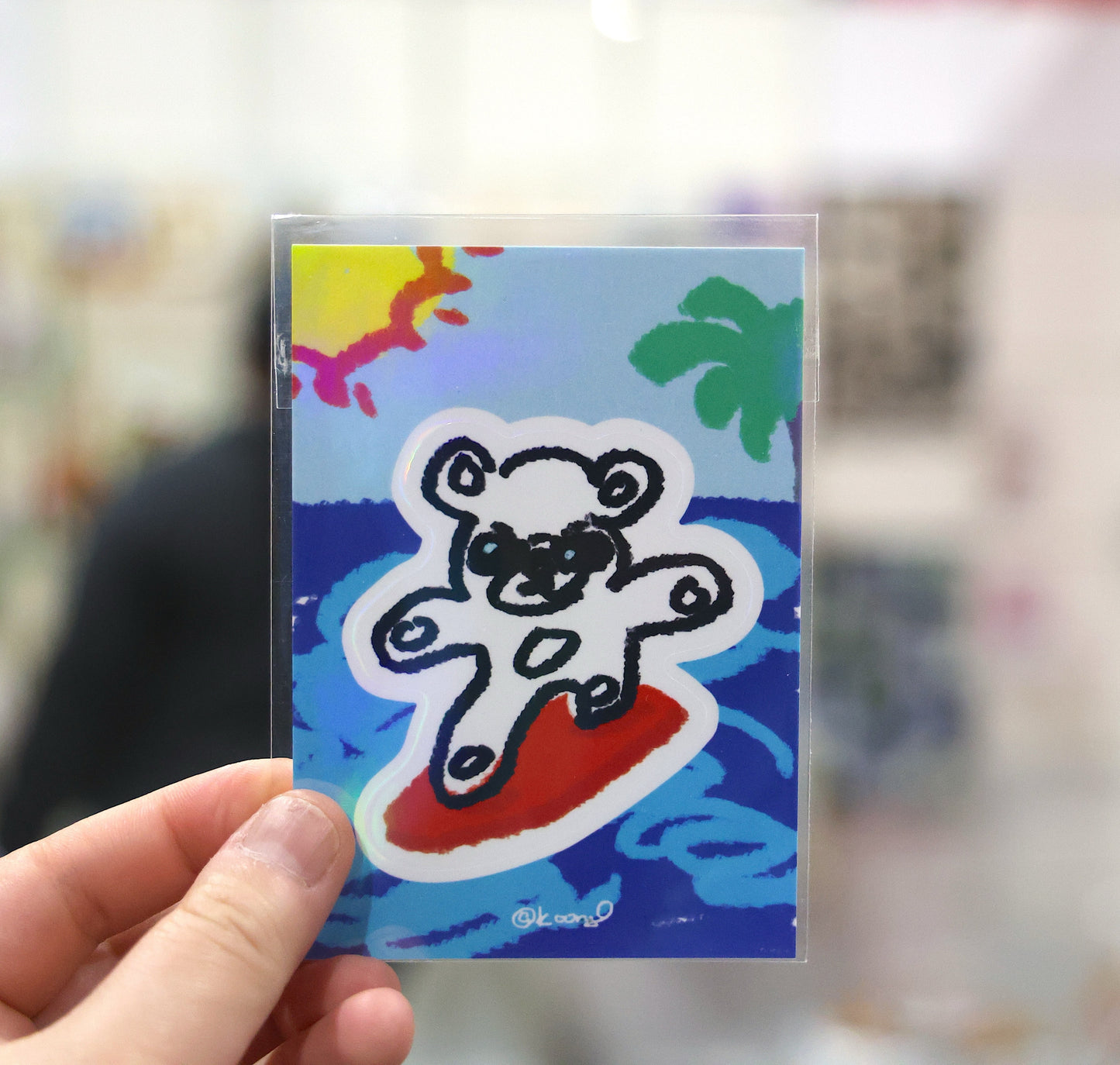 is bear Shiny Stickers