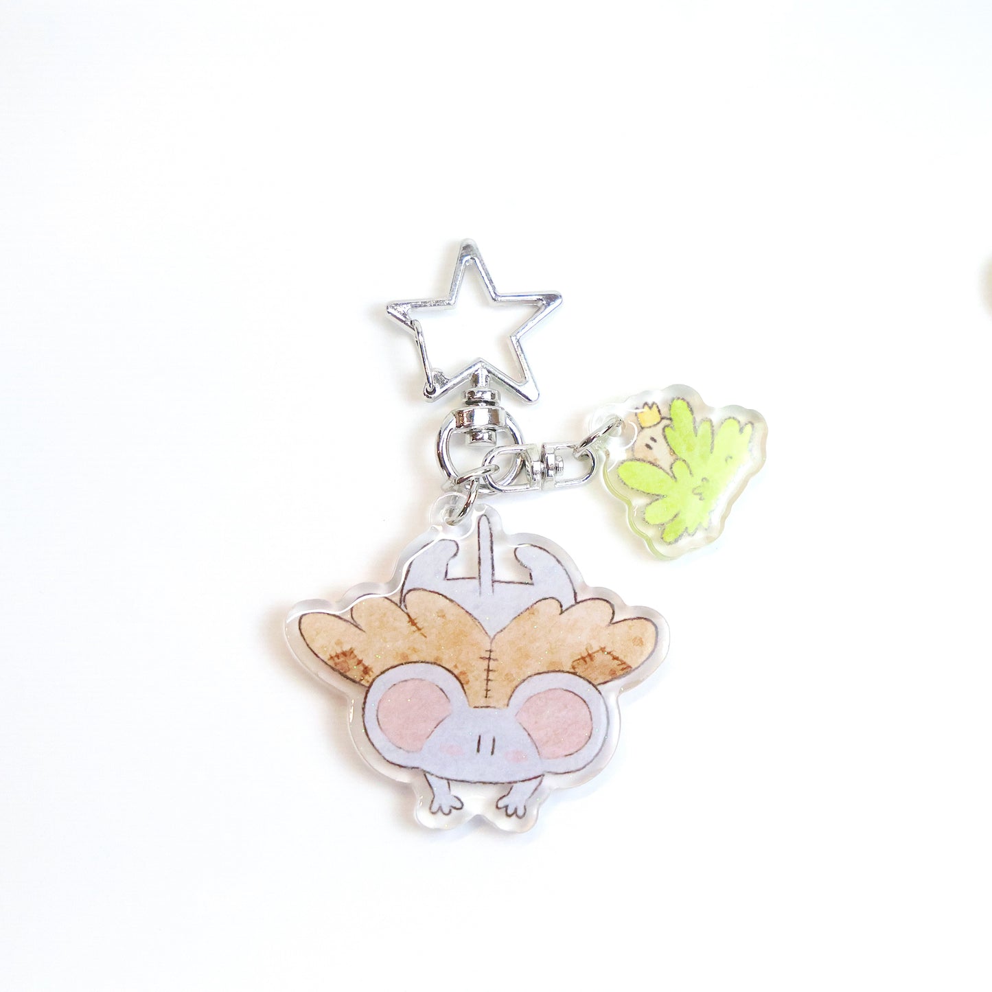 Mice & Potatoes glitter keychain