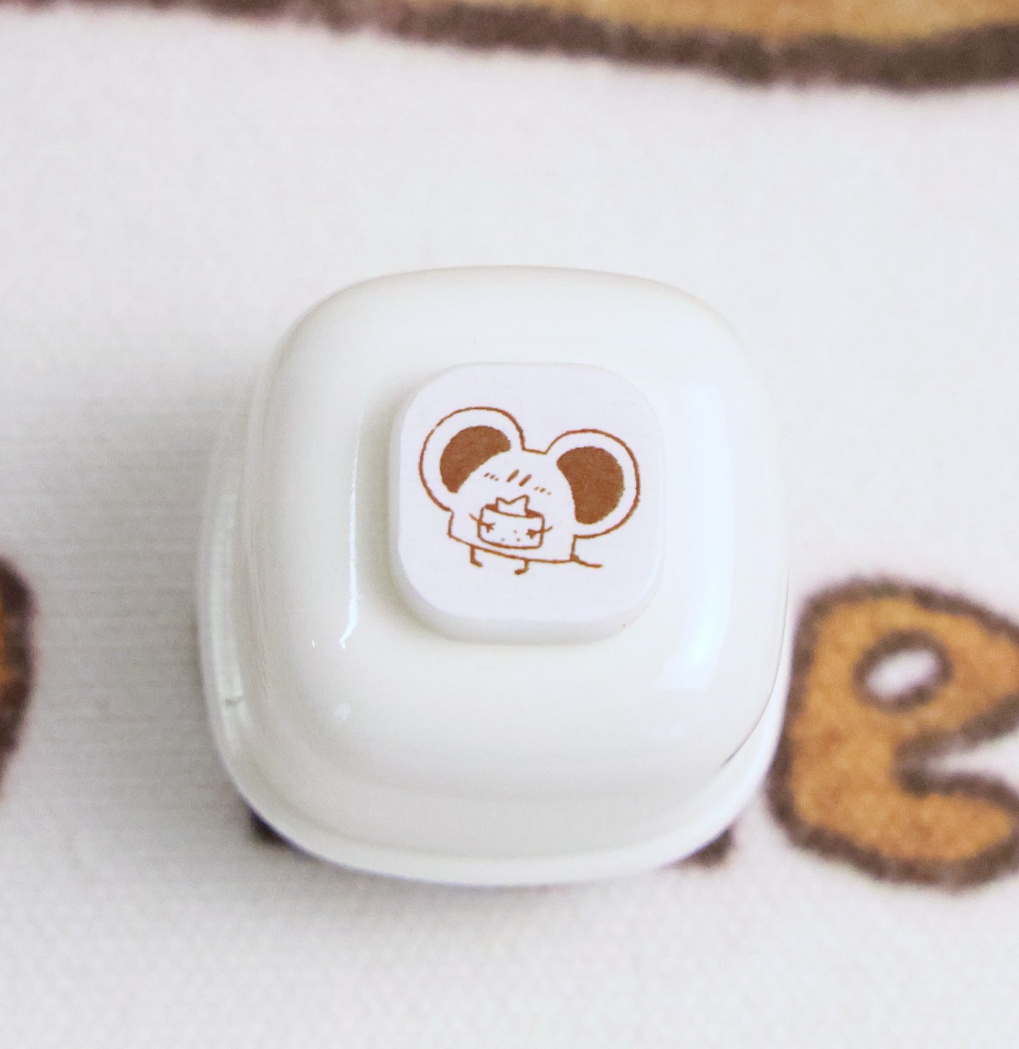 Mice & Potatoes Pastel-toned stamp