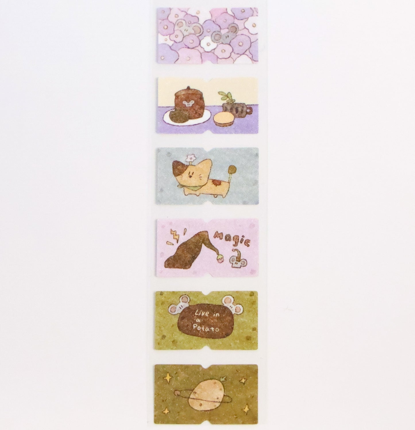 Mice & Potatoes label sticker