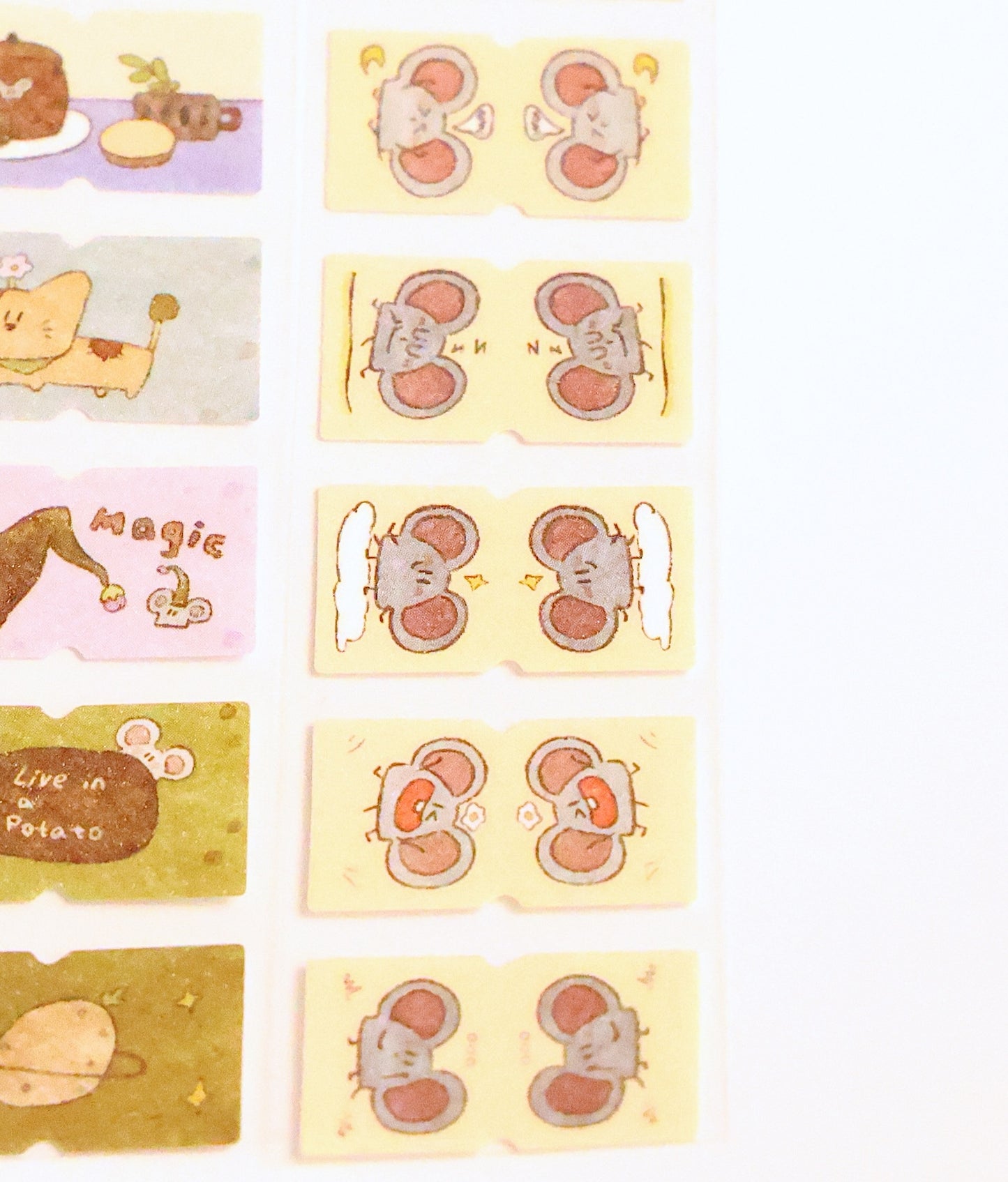 Mice & Potatoes label sticker