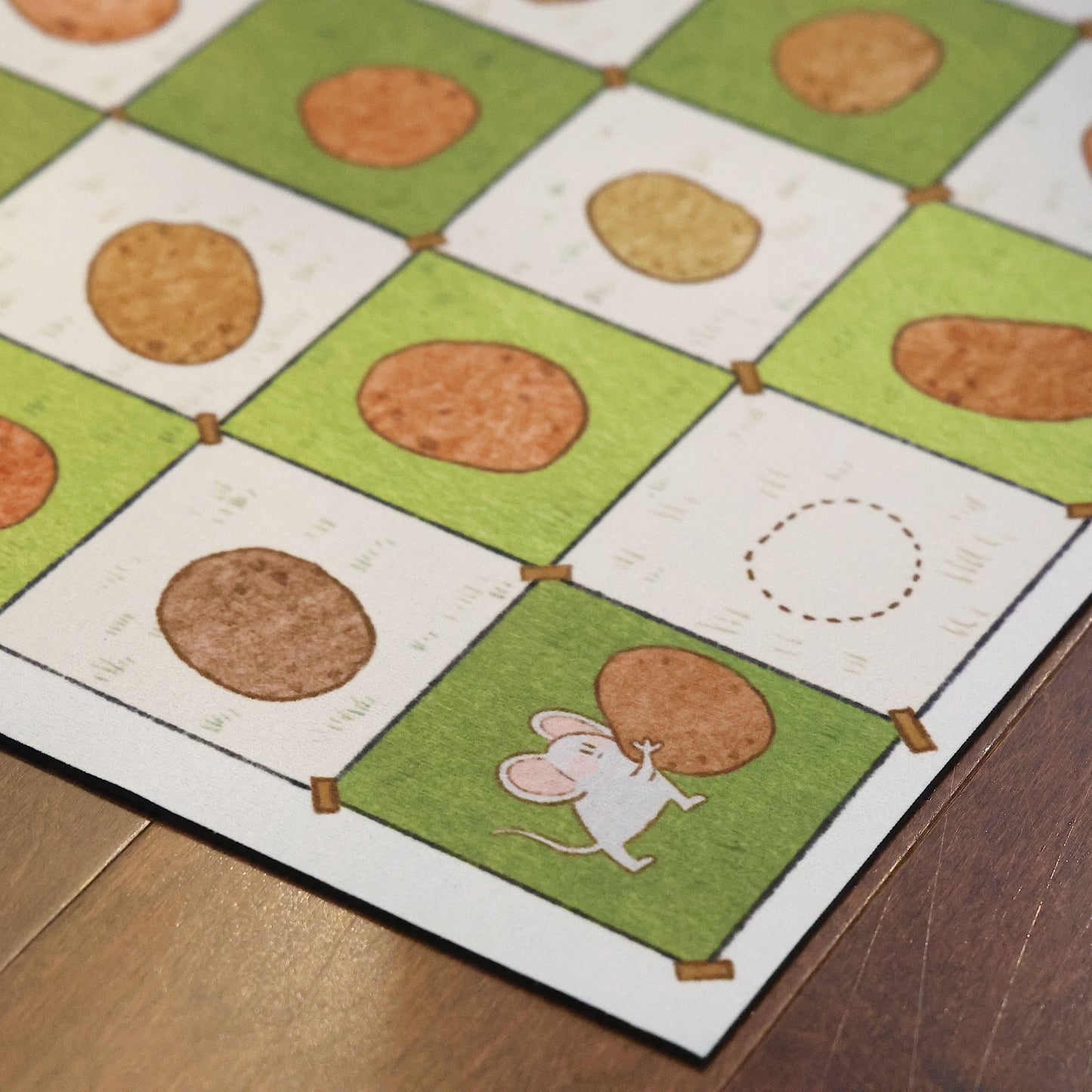 Mice & Potatoes bath mats - mice