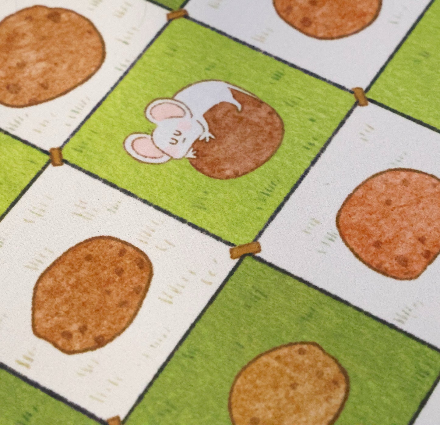Mice & Potatoes bath mats - mice