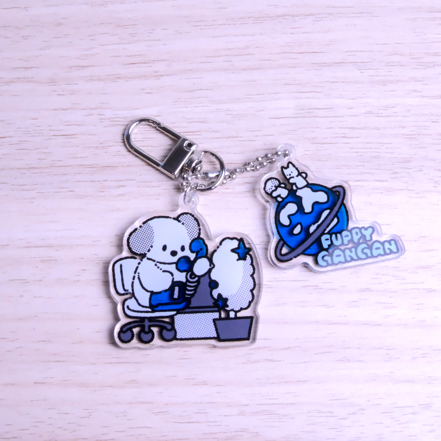 Puppy GanGan Y2K keychain - GanGan