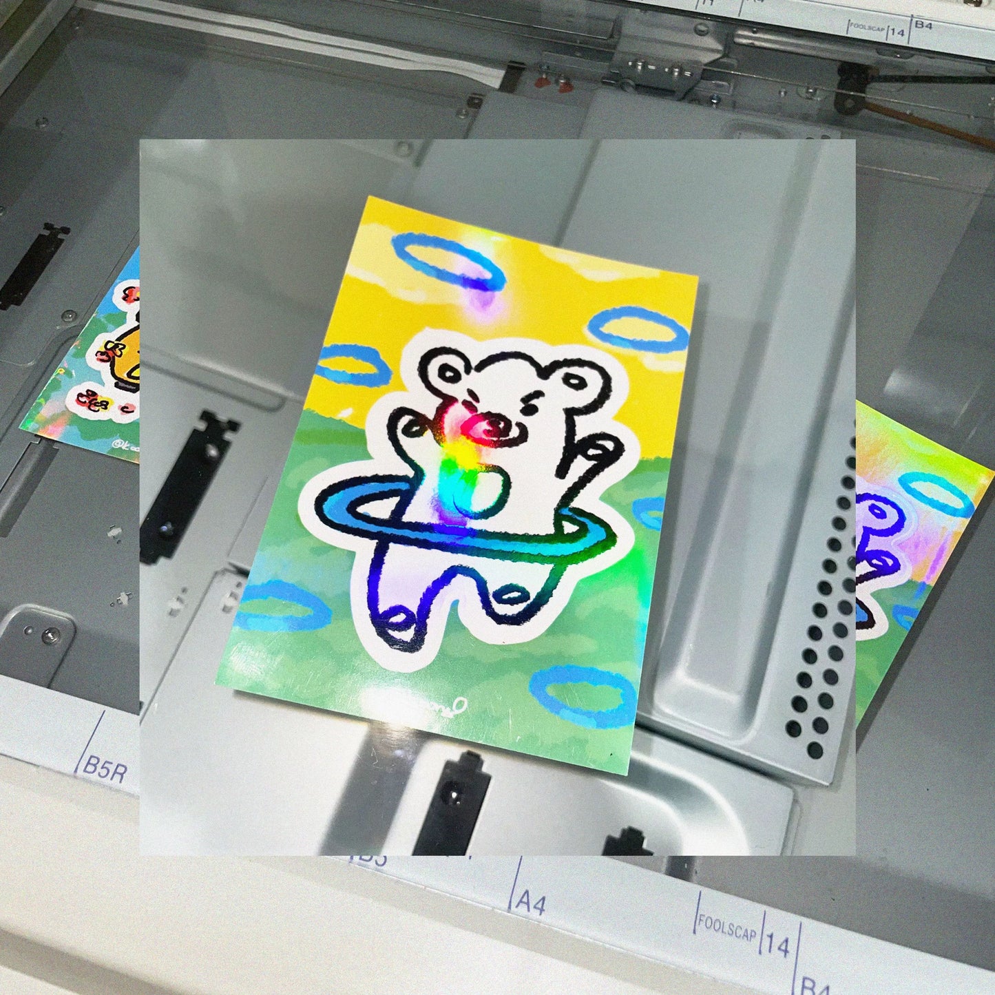 is bear Shiny Sticker