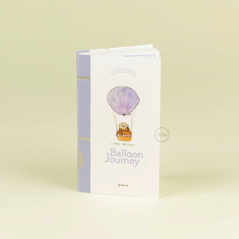 Bibi&Tata x 九口山 mininote Kawaii Hot Air Balloon Travel Notebook