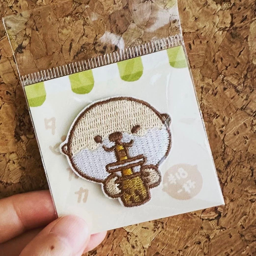 Tata Eating Iron-on Embroidered Patch