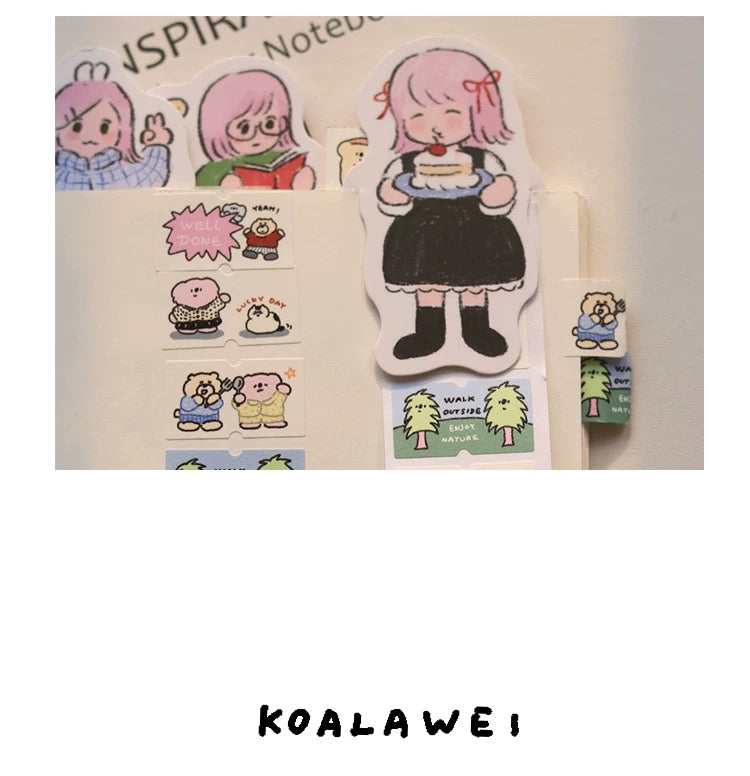 Koalawei girls bookmark set