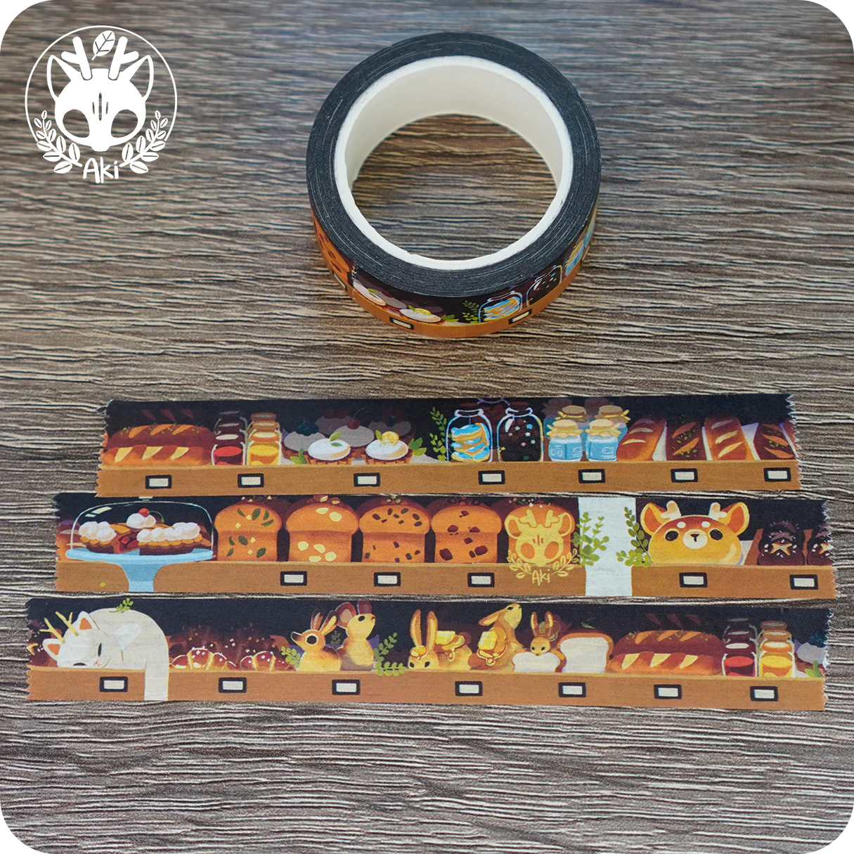 DeerCat Washi Tape - Bakery Shelves