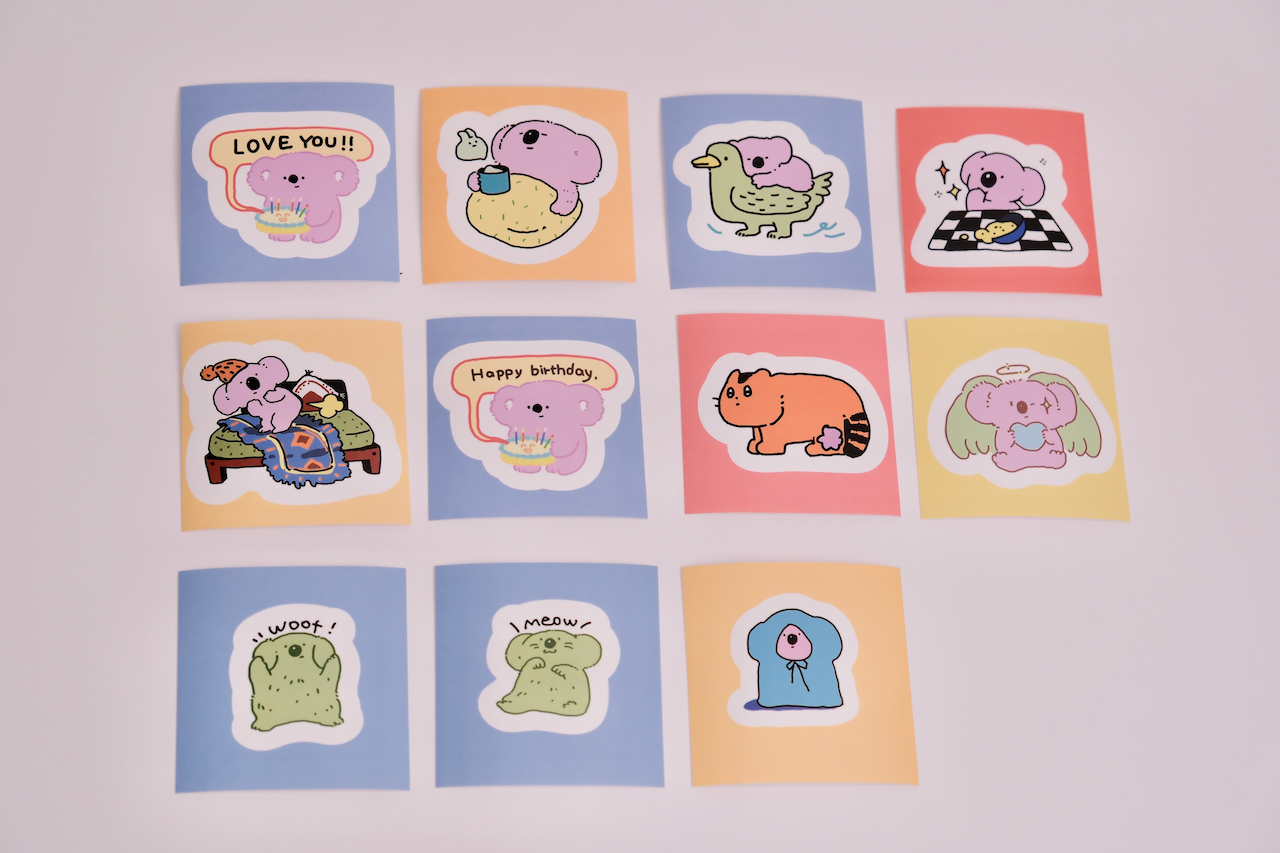 Koalawei "What a nice day" sticker pack