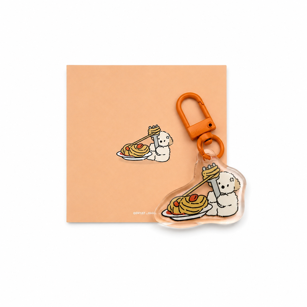 Puppy GanGan keychain - Foodie Series