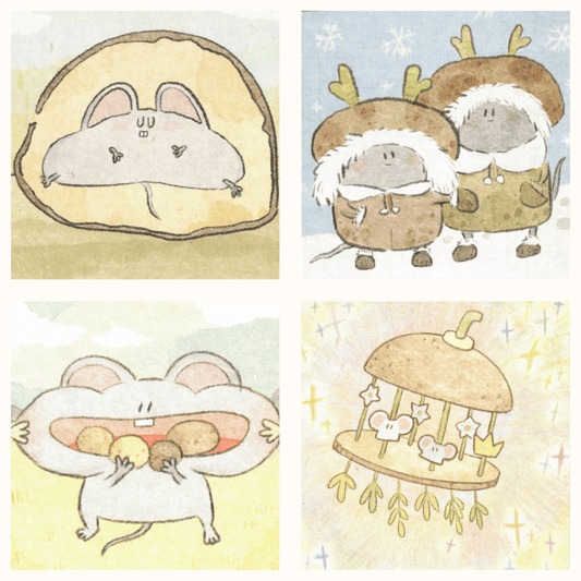 Mice & Potatoes cards - Potato Winter