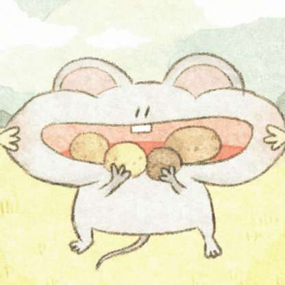 Mice & Potatoes cards - Potato Winter