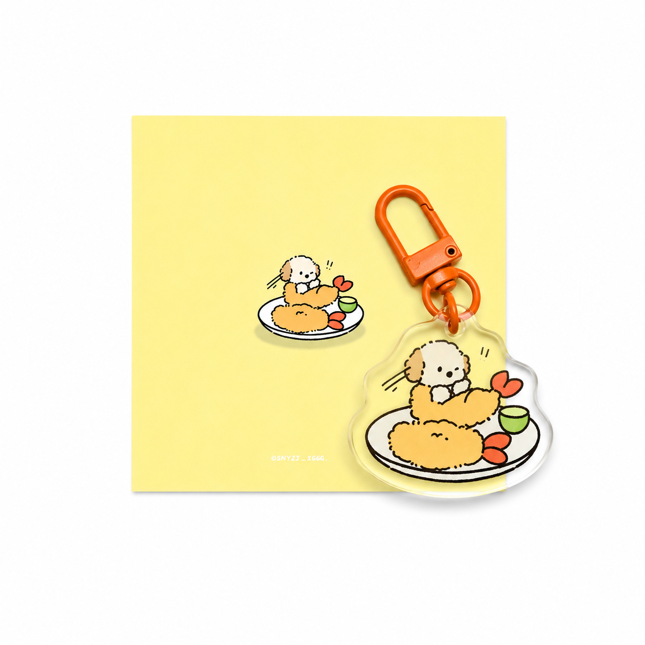 Puppy GanGan keychain - Foodie Series