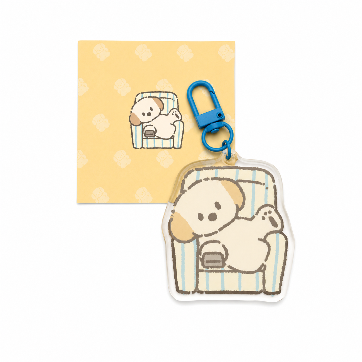 Puppy GanGan keychain - Sofa