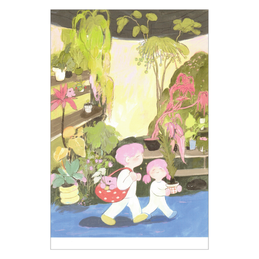 Koalawei flower market postcard