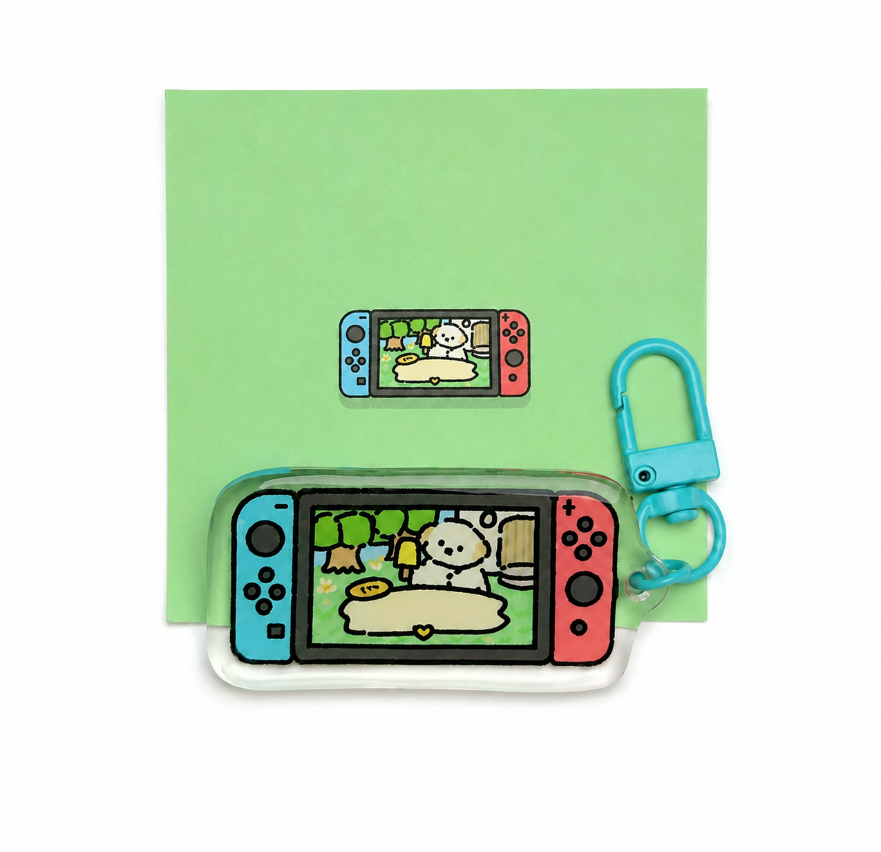 Puppy GanGan keychain - electronics series