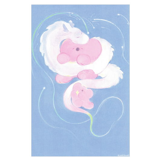 Koalawei dragon postcard