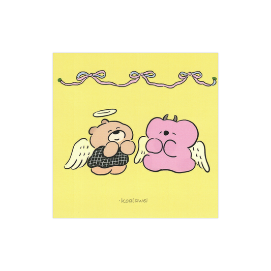Koalawei yellow square card