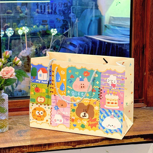 Happy Puppy Cute Doodle Gift Bag
