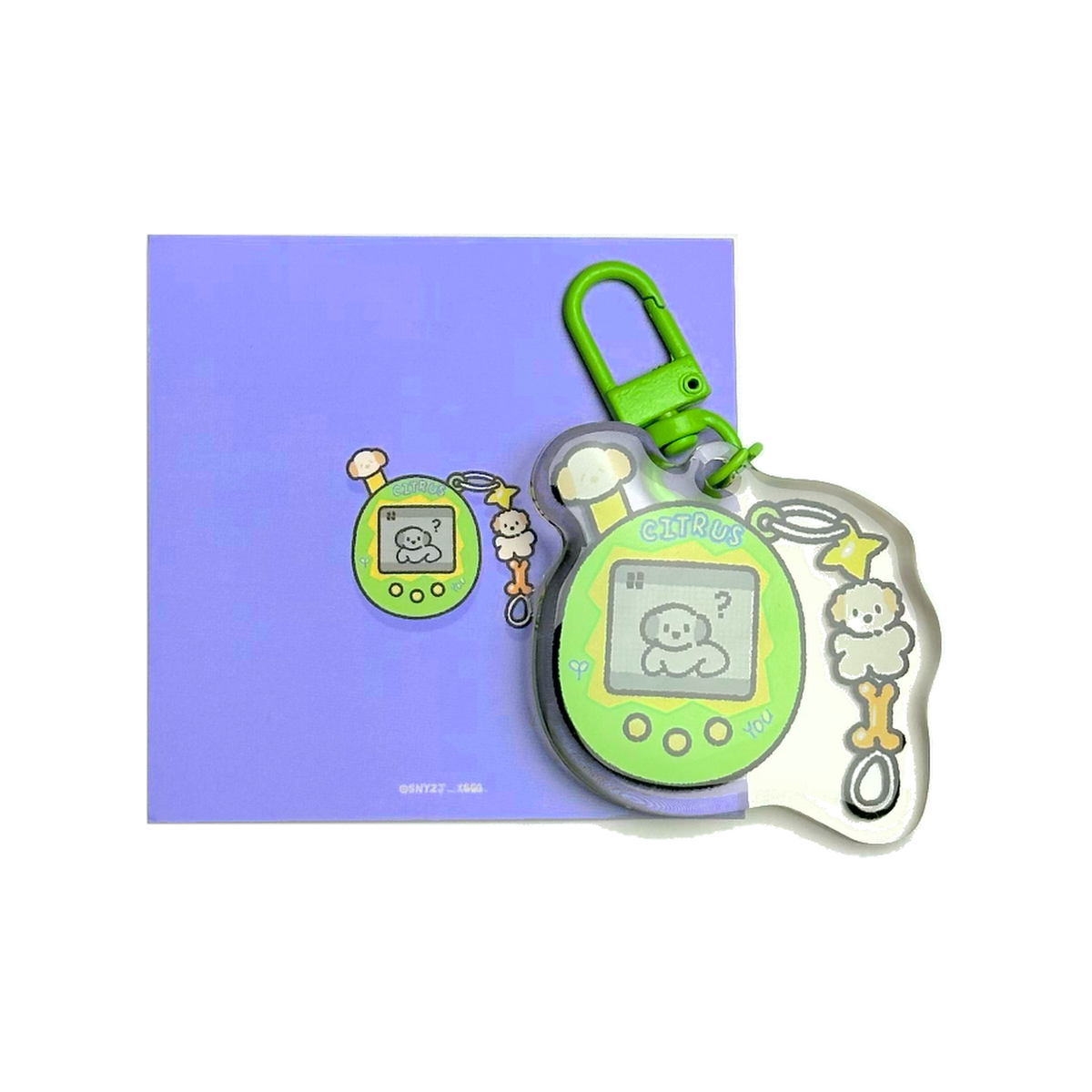 Puppy GanGan keychain - electronics series