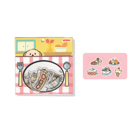 Puppy GanGan food sticker bag