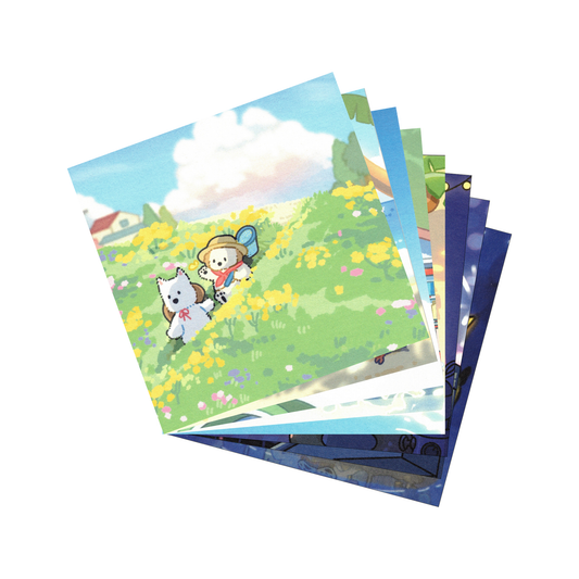 Puppy GanGan Summer square cards set