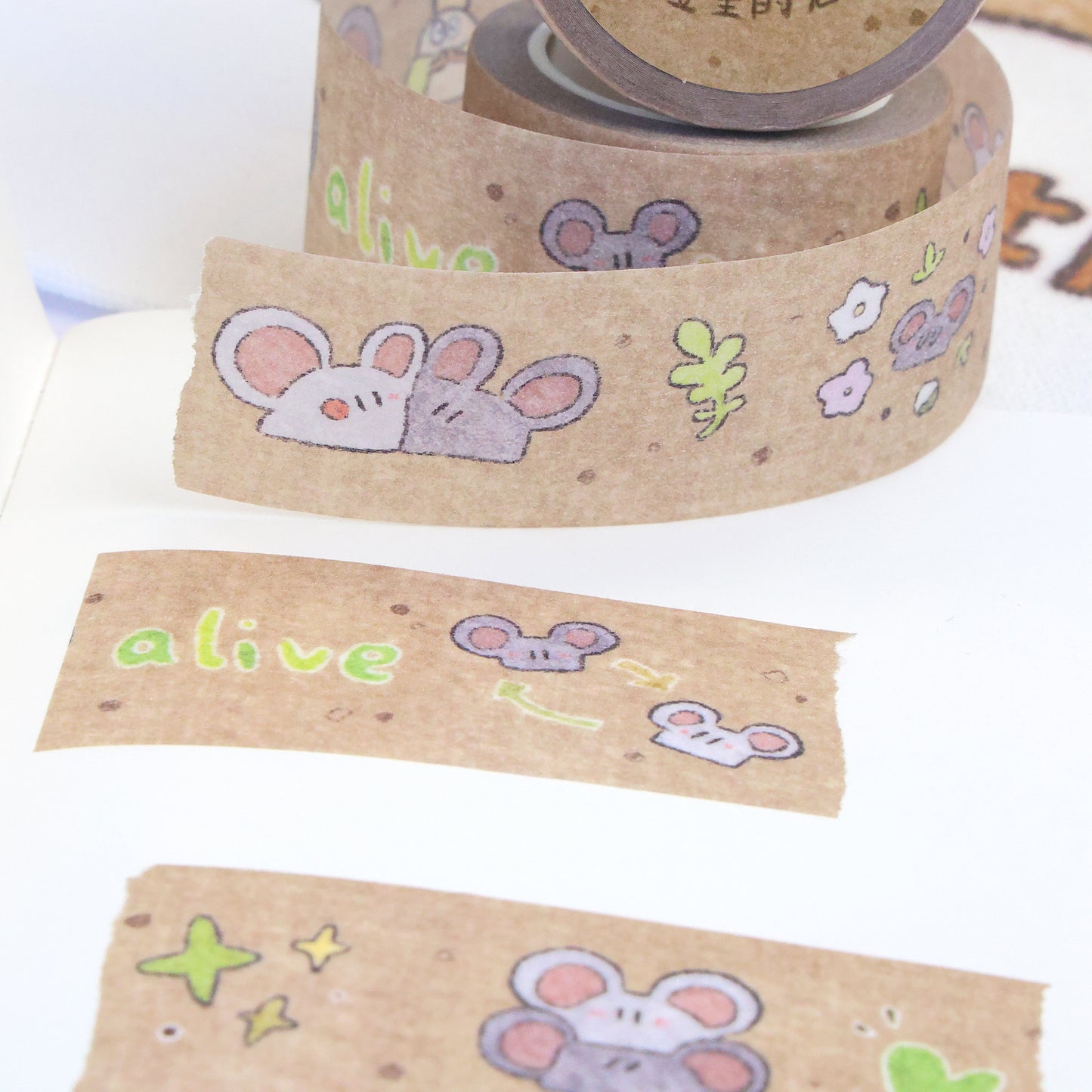Mice & Potatoes shimmer washi tape