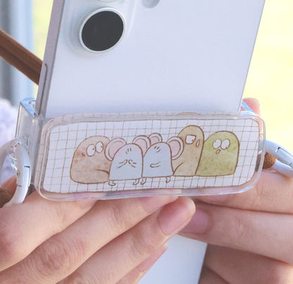 Mice & Potatoes phone strap holder