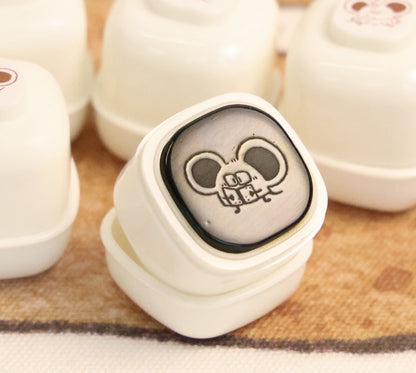 Mice & Potatoes Pastel-toned stamp