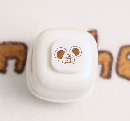 Mice & Potatoes Pastel-toned stamp