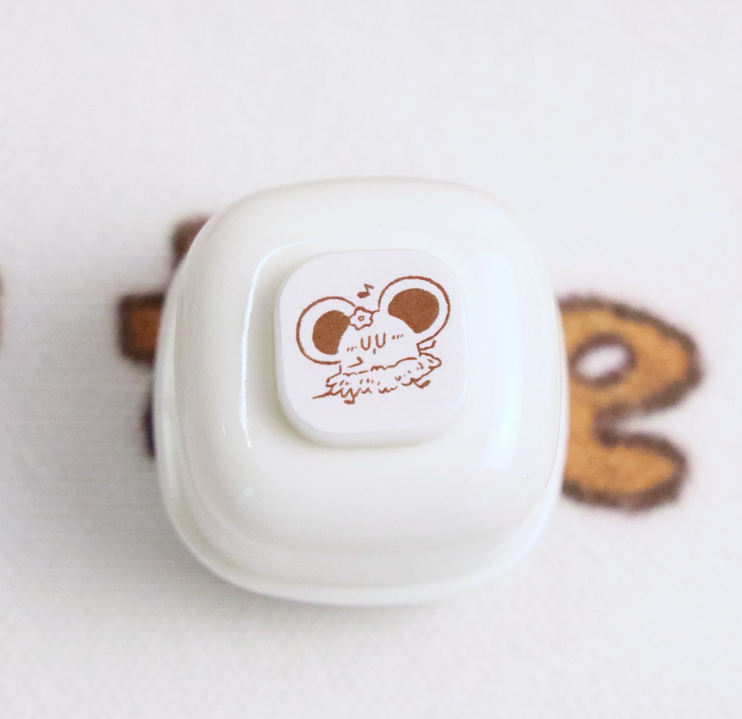 Mice & Potatoes Pastel-toned stamp