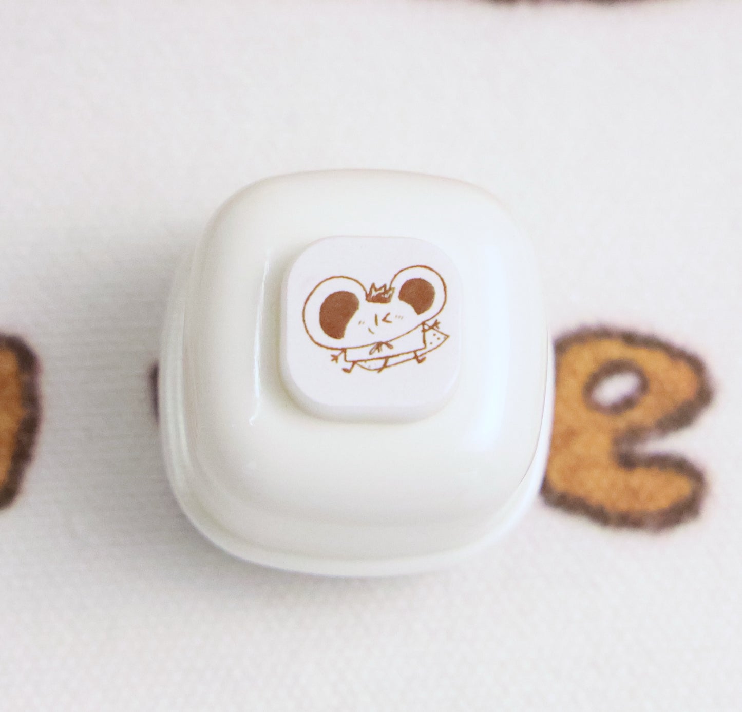 Mice & Potatoes Pastel-toned stamp