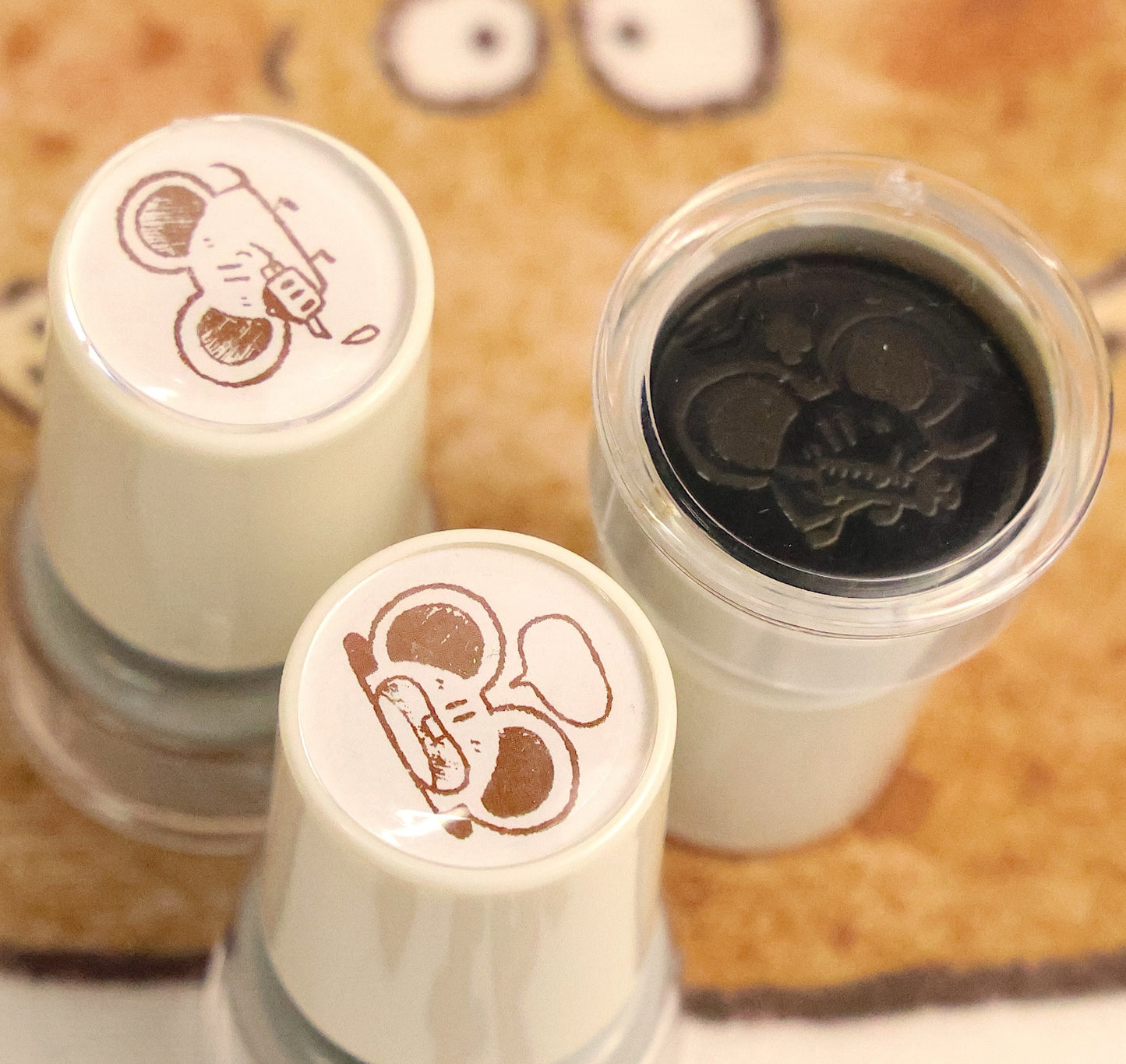 Mice & Potatoes pre-inked stamp