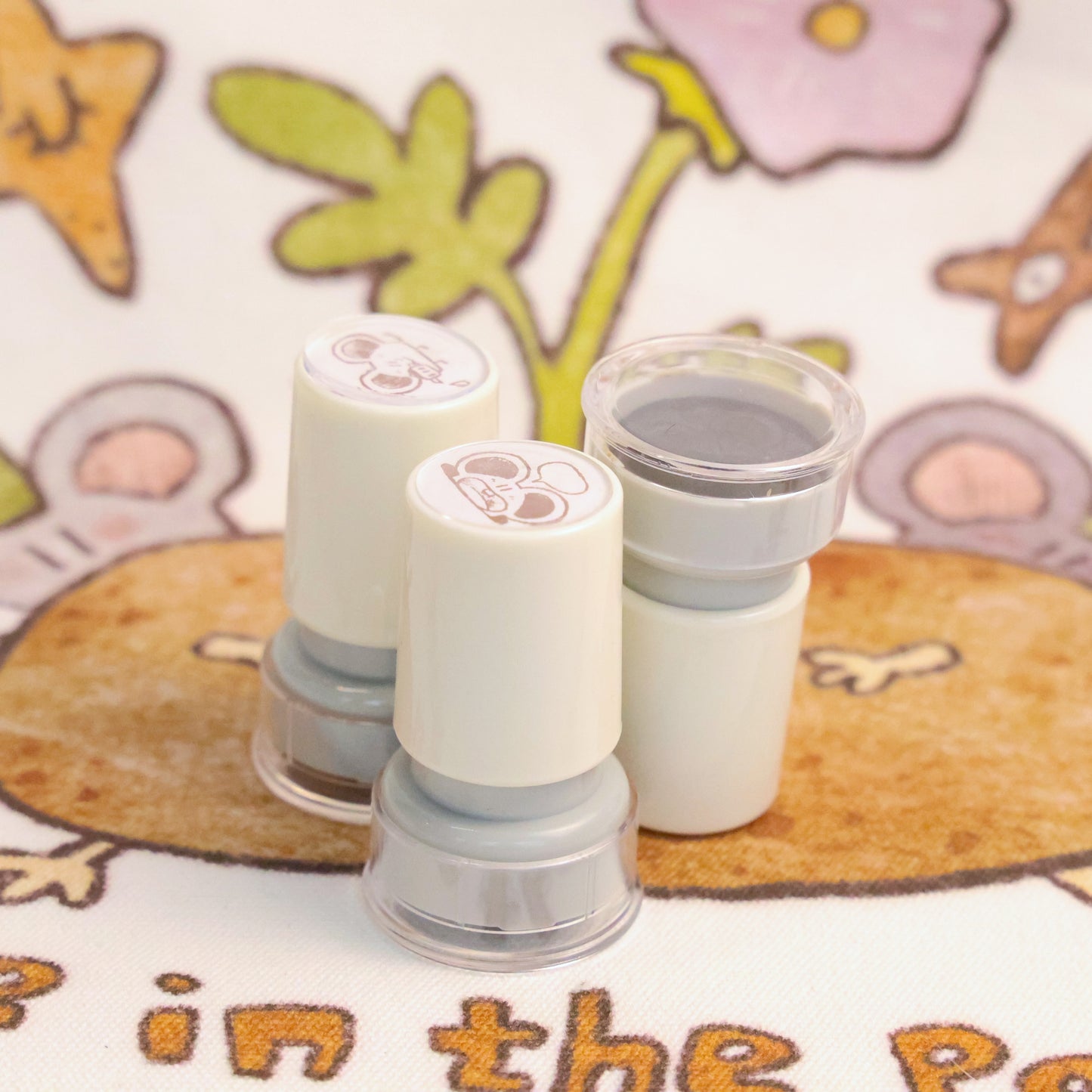 Mice & Potatoes pre-inked stamp
