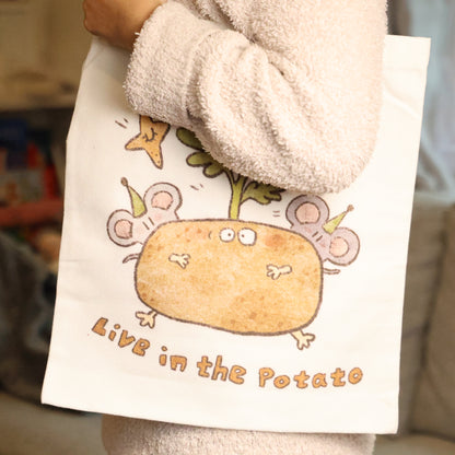 Mice & Potatoes tote bag