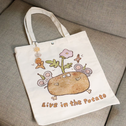 Mice & Potatoes tote bag