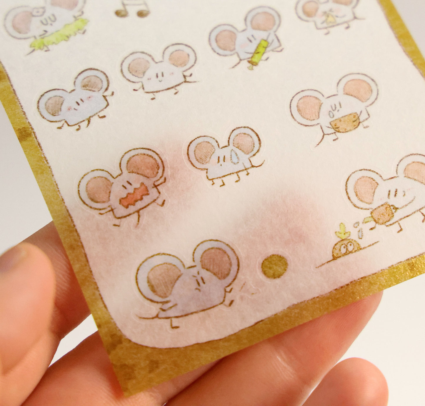 Mice & Potatoes washi sticker sheet