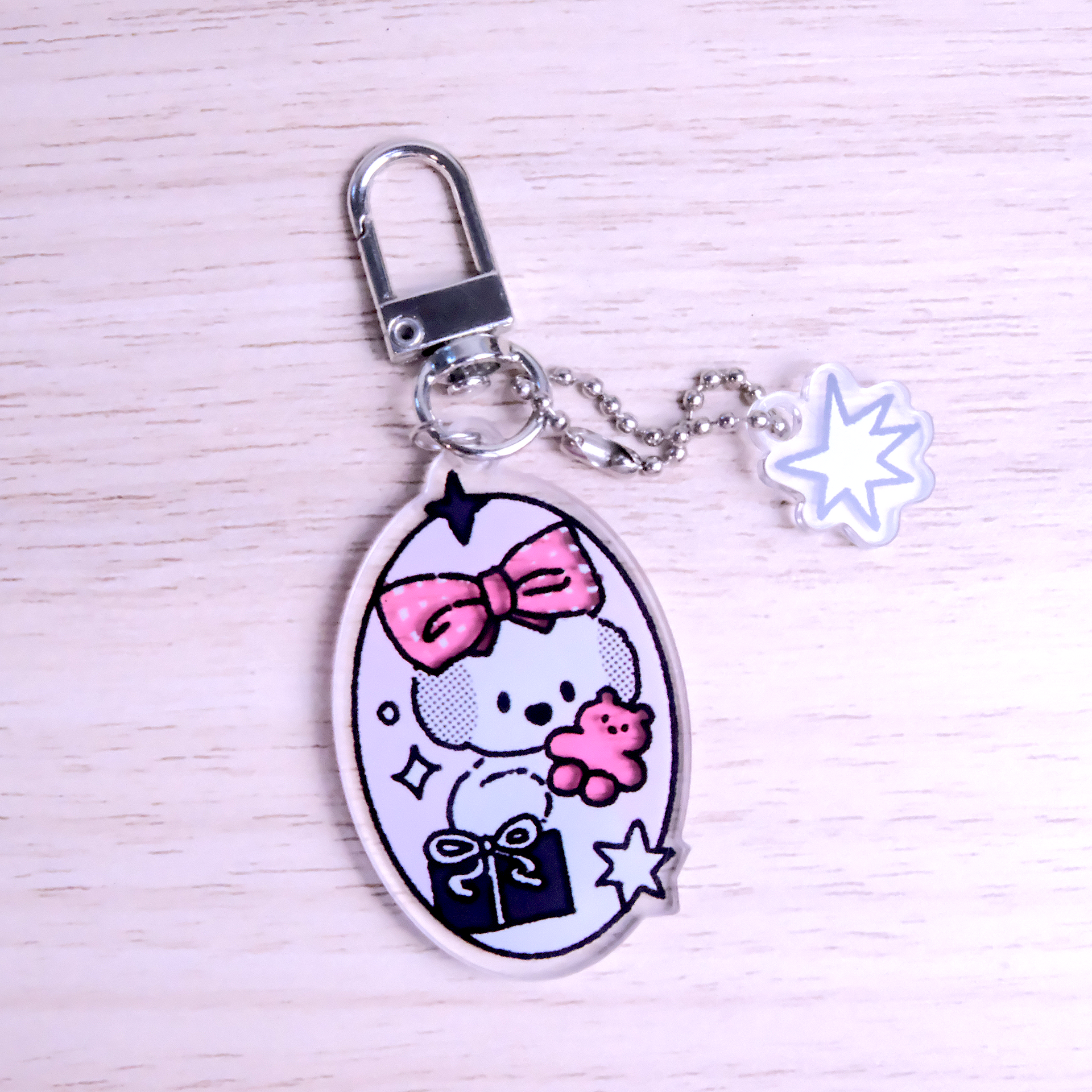 Puppy GanGan Y2K keychain - GanGan – Stickie Plus